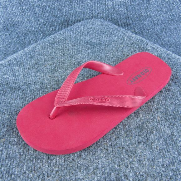 Old Navy‎ Women Flip Flop Sandal Shoes Red Synthetic Size 6 Medium - Picture 1 of 7